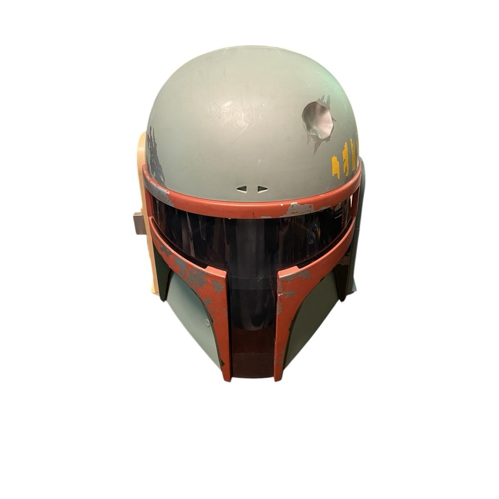 Star Wars Boba Fett Helmet Electronic Talking Sound Hasbro 2009 WORKS